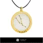 Pendentif Constellation du Zodiaque Taureau 3D CAO Pendentif Constellation du Zodiaque Taureau 3D CAO