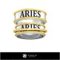 Anillos de boda con signo Aries - CAD de joyería 3D
