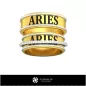 Anillos de boda con signo Aries - CAD de joyería 3D