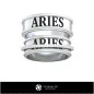 Anillos de boda con signo Aries - CAD de joyería 3D