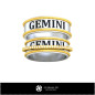 Wedding Rings With Gemini Zodiac - Jewelry 3D CAD