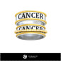 Wedding Rings With Cancer Zodiac - Jewelry 3D CAD