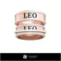 Anillos de boda con zodiaco Leo - Joyería CAD 3D Anillos de boda con zodiaco Leo - Joyería CAD 3D