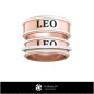 Wedding Rings With Leo Zodiac - Jewelry 3D CAD