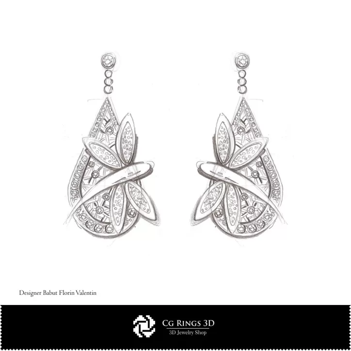 Bozzetto Orecchini-Design Gioielli
