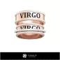 Bagues de mariage avec le signe Vierge - Bijoux 3D CAO Bagues de mariage avec le signe Vierge - Bijoux 3D CAO