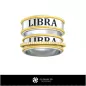Wedding Rings With Libra Zodiac - Jewelry 3D CAD Wedding Rings With Libra Zodiac - Jewelry 3D CAD