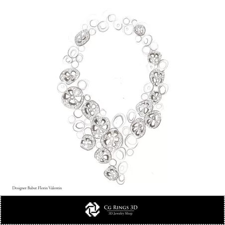 Boceto de Collar - Diseño de Joyería