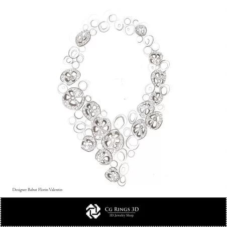 Boceto de Collar - Diseño de Joyería