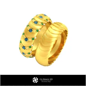 3D CAD Wedding Bands Home, Bijuterii 3D , Inele 3D CAD, Verighete 3D