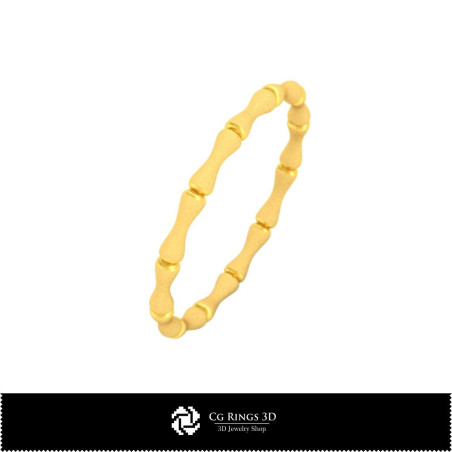 Bamboo Ring - Jewelry 3D CAD