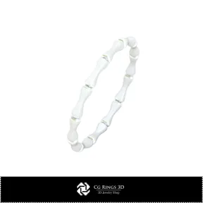 Bague bambou - Bijoux CAO 3D