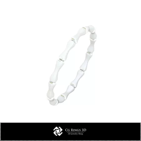 Bague bambou - Bijoux CAO 3D