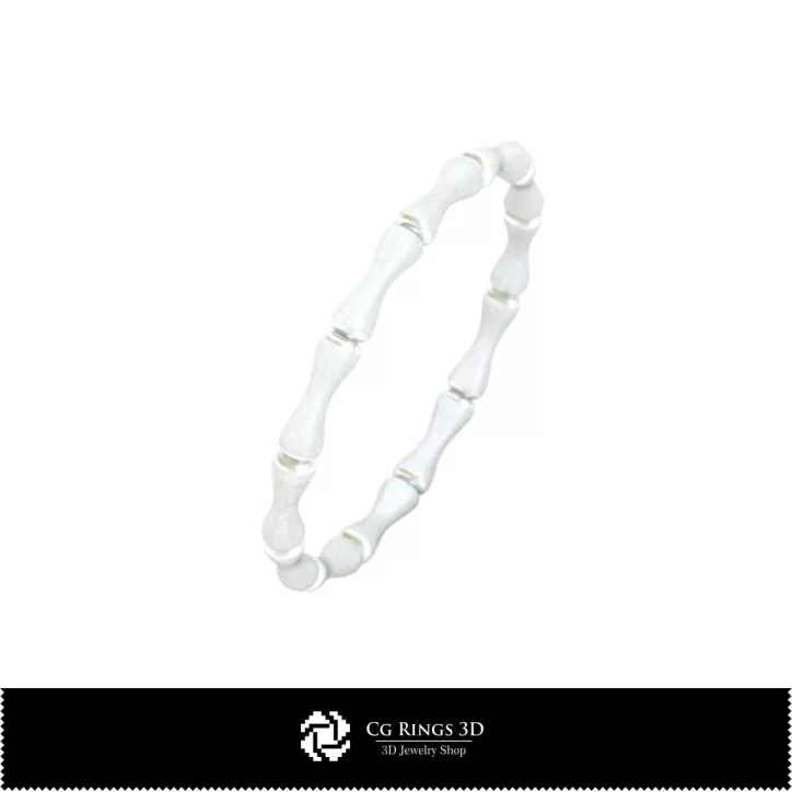 Inel din bambus - Bijuterii CAD 3D