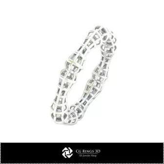 3D CAD Bamboo Ring Home, Jewelry 3D CAD, Rings 3D CAD , Eternity Bands 3D, Fashion Rings 3D