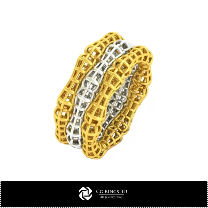 Anillo de bambú - Joyería CAD 3D Anillo de bambú - Joyería CAD 3D
