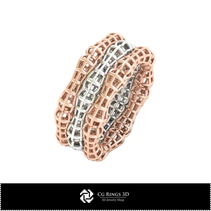 Anillo de bambú - Joyería CAD 3D Anillo de bambú - Joyería CAD 3D