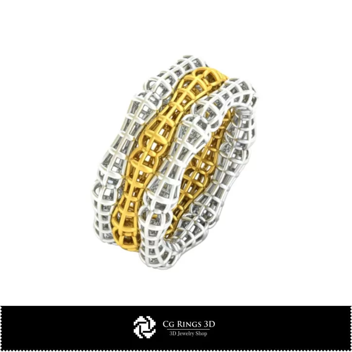 Anillo de bambú - Joyería CAD 3D Anillo de bambú - Joyería CAD 3D