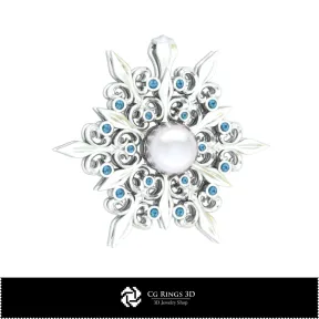 3D Snowflake Pendant Home, Bijoux 3D CAO, Pendentifs 3D CAO, Pendentifs  de Perles 3D