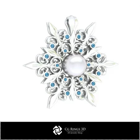 3D Snowflake Pendant Home, Bijoux 3D CAO, Pendentifs 3D CAO, Pendentifs de Perles 3D