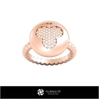 3D-CAD-Sammlung von Ringen mit Spielkarten Home, Schmuck 3D-CAD, Schmuckkollektionen 3D-CAD