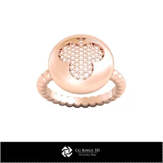 3D-CAD-Sammlung von Ringen mit Spielkarten Home, Schmuck 3D-CAD, Schmuckkollektionen 3D-CAD