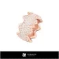 Alianzas de boda femeninas con diamantes - Joyería 3D CAD