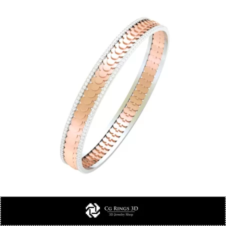 Colección 3D CAD de Pulseras con Naipes