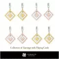 3D CAD Collection of Earrings with Playing Cards