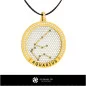 Collection 3D CAD de pendentifs des constellations du zodiaque