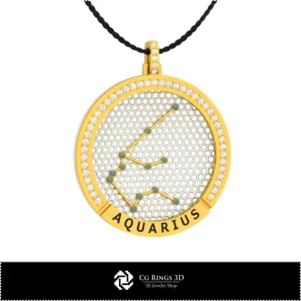 Collezione CAD 3D di Ciondoli con Costellazioni Zodiacali Casa, CAD 3D per Gioielli, Collezioni di Gioielli CAD 3D