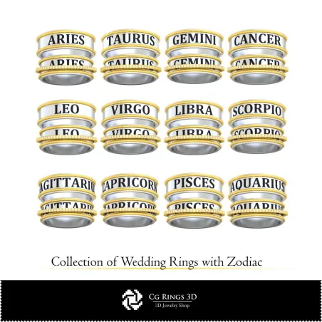 3D CAD 婚戒系列（扑克牌主题）家居，珠宝 3D CAD，珠宝系列 3D CAD