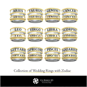 3D-CAD-Kollektion von Eheringen mit Spielkarten Home, Schmuck 3D-CAD, Schmuckkollektionen 3D-CAD