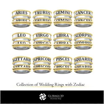 3D-CAD-Kollektion von Eheringen mit Spielkarten Home, Schmuck 3D-CAD, Schmuckkollektionen 3D-CAD