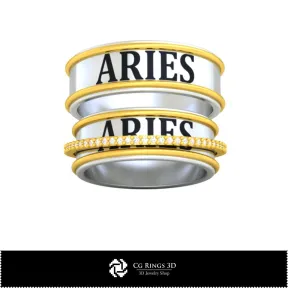 Colección 3D CAD de anillos de boda con cartas de juego