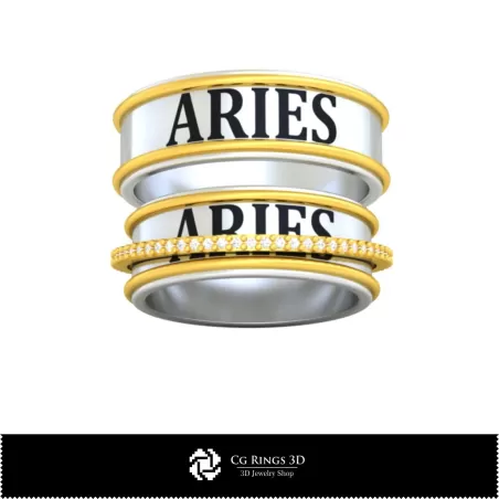Colección 3D CAD de anillos de boda con cartas de juego