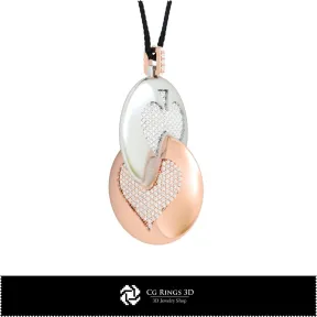 Pendentif 3D CAO avec cartes à jouer