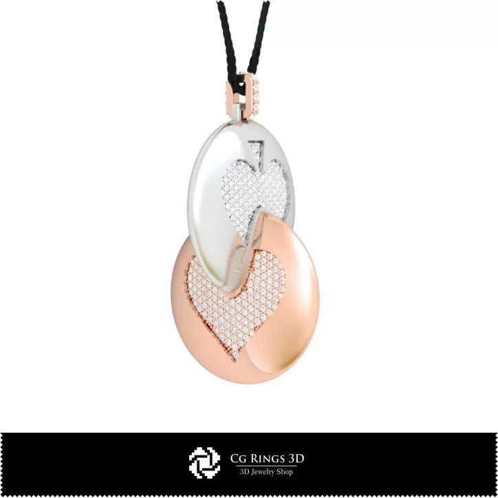 3D CAD Pendant with Playing Cards