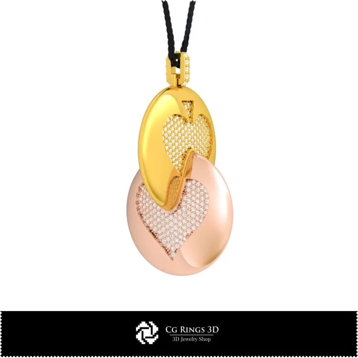 3D CAD Pendant with Playing Cards