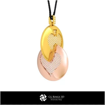 3D CAD Pendant with Playing Cards Home, Bijuterii 3D , Pandative 3D CAD, Pandativ cu Bile 3D 