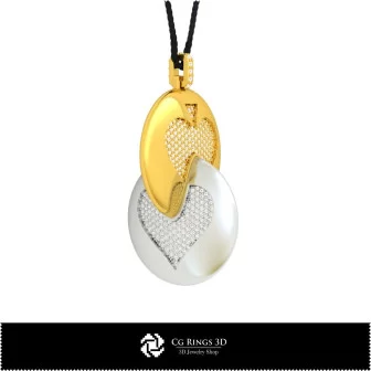 3D CAD Pendant with Playing Cards Home, Bijuterii 3D , Pandative 3D CAD, Pandativ cu Bile 3D 