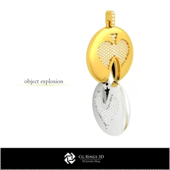 Pendentif 3D DAO avec cartes à jouer pour la maison, Bijoux 3D DAO, Pendentifs 3D DAO, Pendentifs sphériques 3D