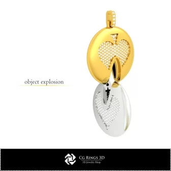 Pendentif 3D DAO avec cartes à jouer pour la maison, Bijoux 3D DAO, Pendentifs 3D DAO, Pendentifs sphériques 3D