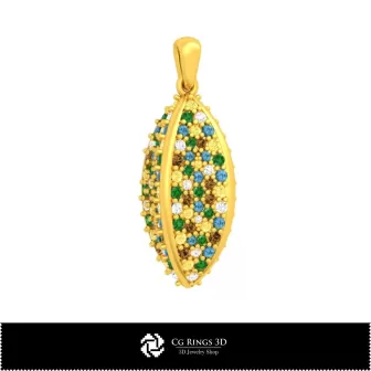 Colgante en CAD 3D Joyas CAD 3D, Colgantes CAD 3D, Colgantes de diamante 3D