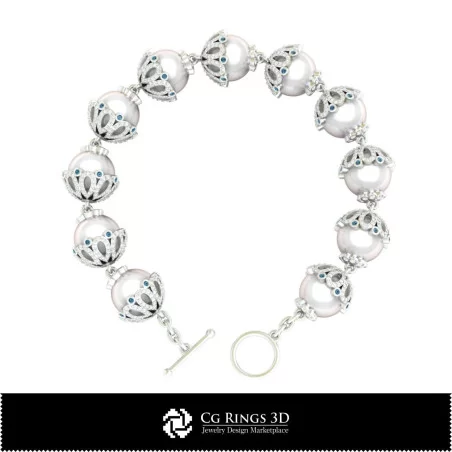 3D CAD Pearl Bracelet