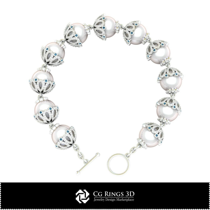 3D CAD Pearl Bracelet