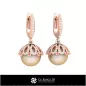 Boucles d'oreilles en perle 3D CAO
