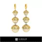 Boucles d'oreilles en perle CAO 3D