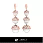Pendientes de Perla 3D CAD