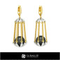 3D CAD Pearl Earrings